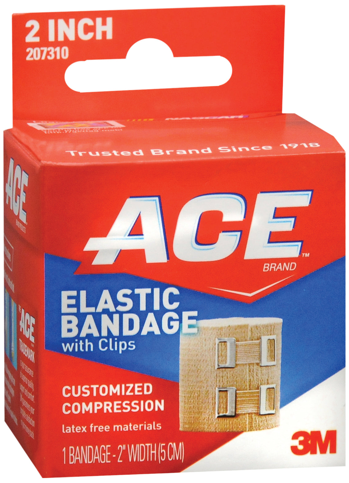BANDGE, ELAS ACE ANTIMICROBIAL2" W/CLIP