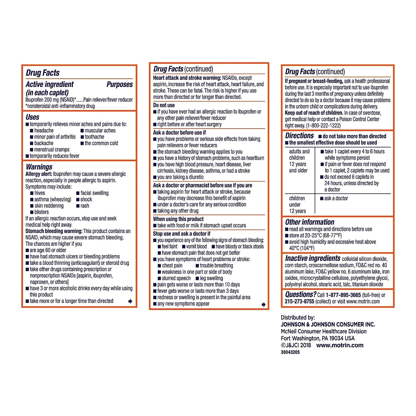 MOTRIN IB, CAP 200MG