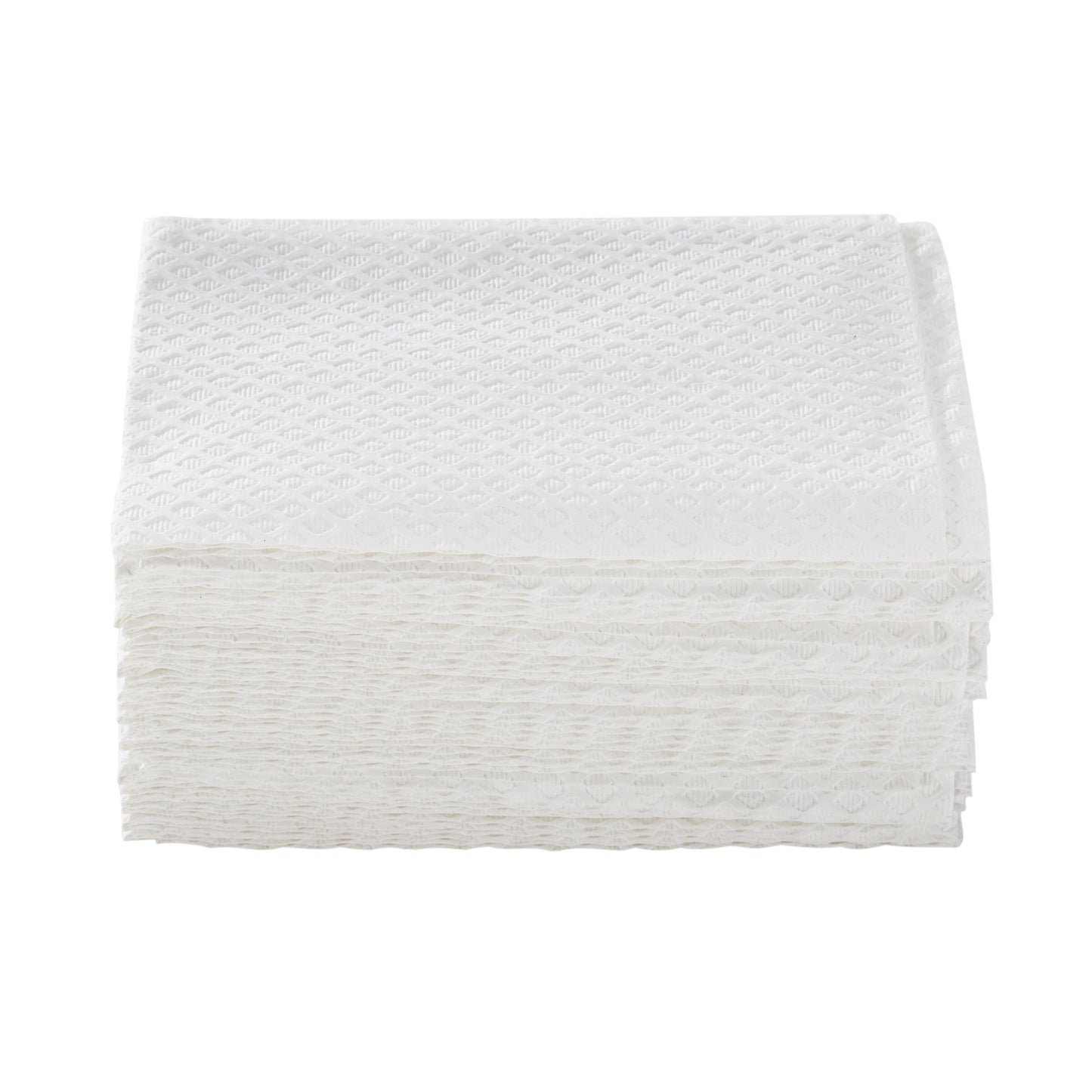 TOWEL, PRO 2PLY/POLY DIA EMB WHT 13X18
