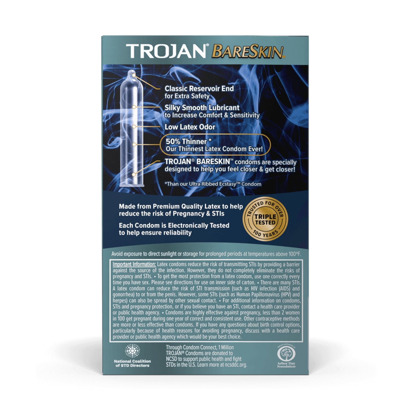 CONDOM, TROJAN BARESKIN LUBRICATED