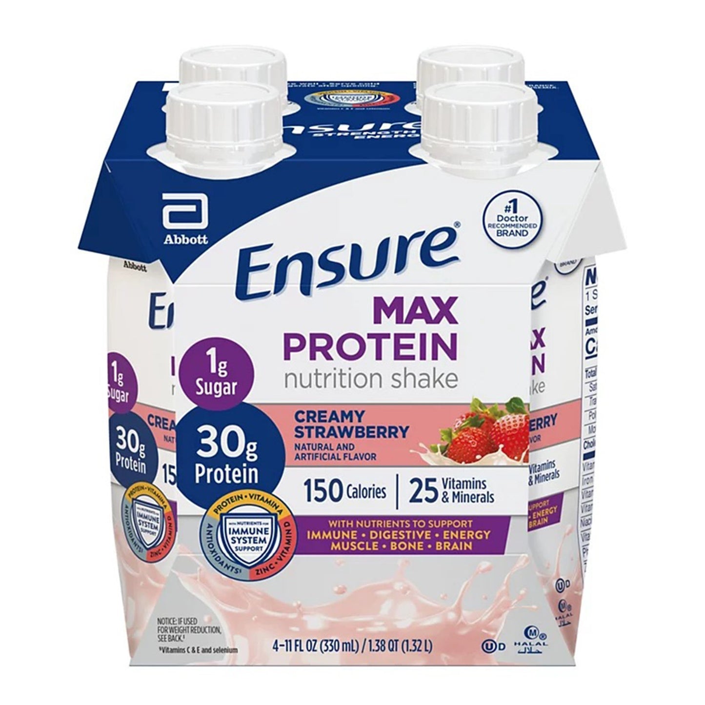 ENSURE, MAX PROTEIN STRWBRY 330ML