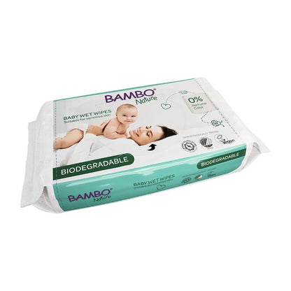 WIPES, BAMBO NATURE BIOBASED 99% WATER