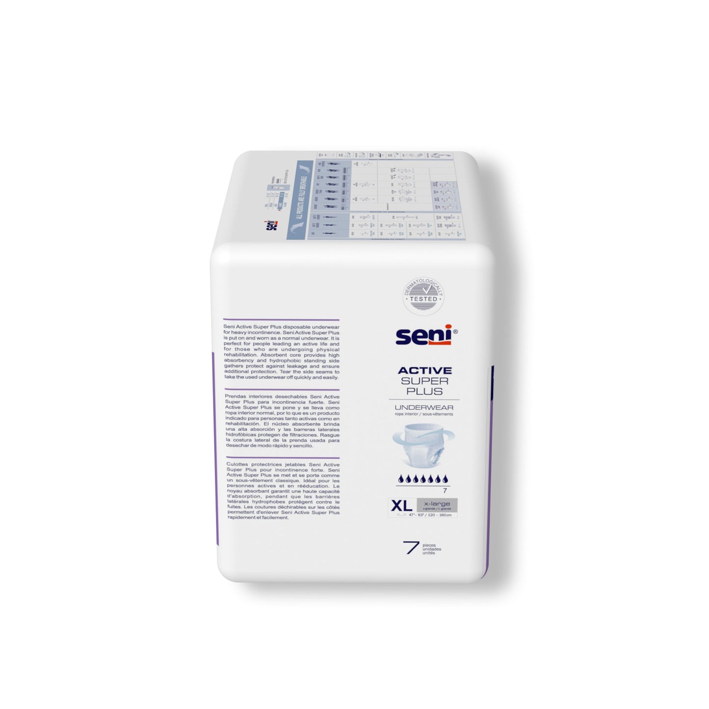 UNDERWEAR, INCONT ACTIVE SUPER+ XLG 47"-63"