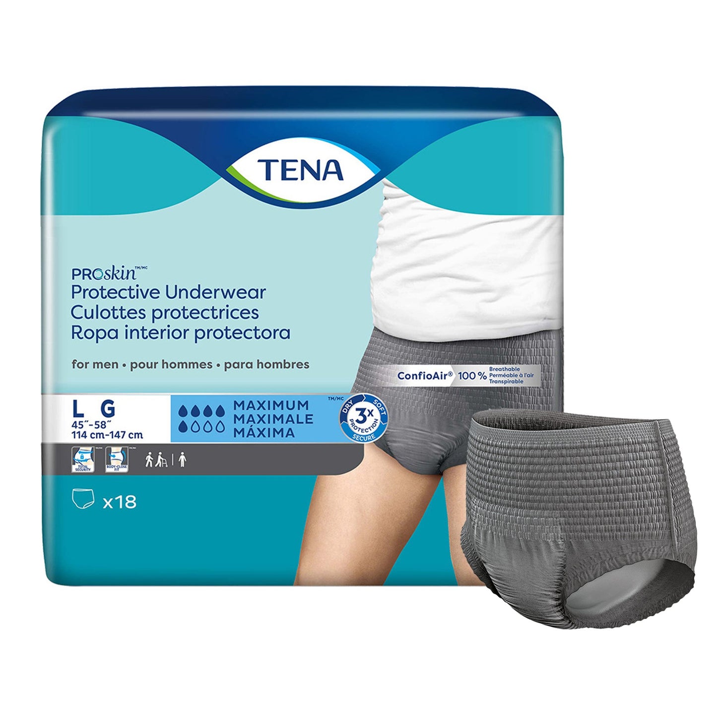 UNDERWEAR, INCONT PROTECTIVE PROSKIN MENS LG
