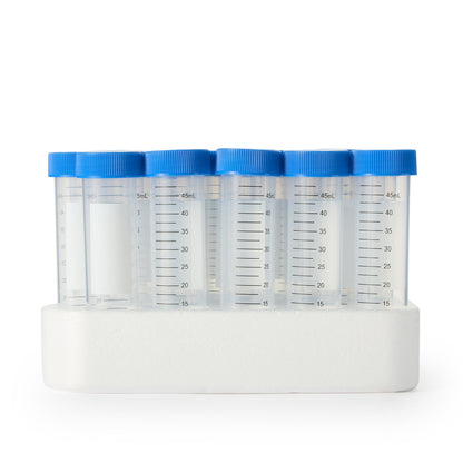 TUBE, CENTRIFUGE PP RACKED STRBLU 50ML