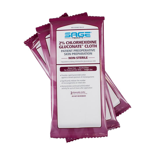 CLOTH, PREOP SKIN PREP 2% CHG