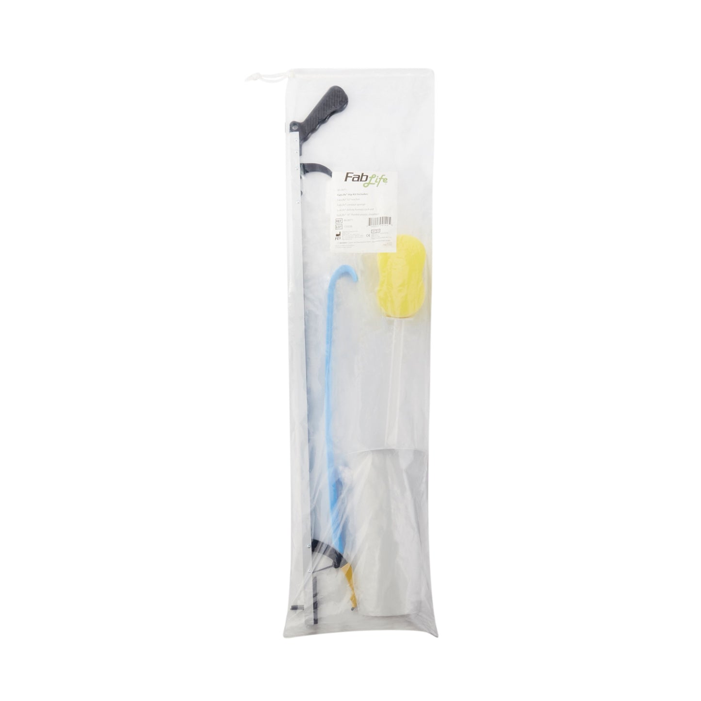 HIP KIT, W/SHOEHORN/SPONGE/REACHER/SOCK AID 32" FABENT