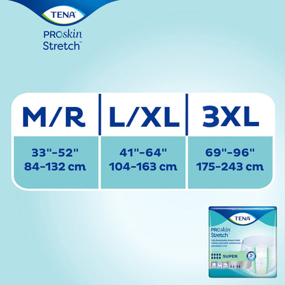 BRIEF, TENA STRTCH BARI GRN 3XLG