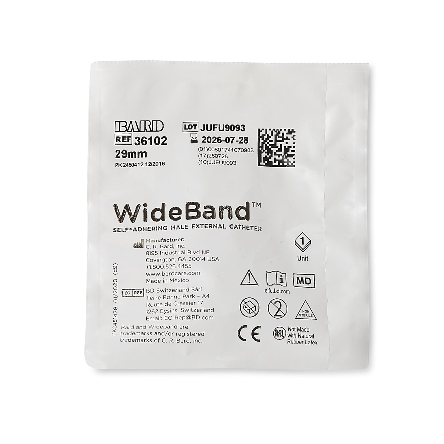 CATHETER, MALE EXTRNL WBAND MED