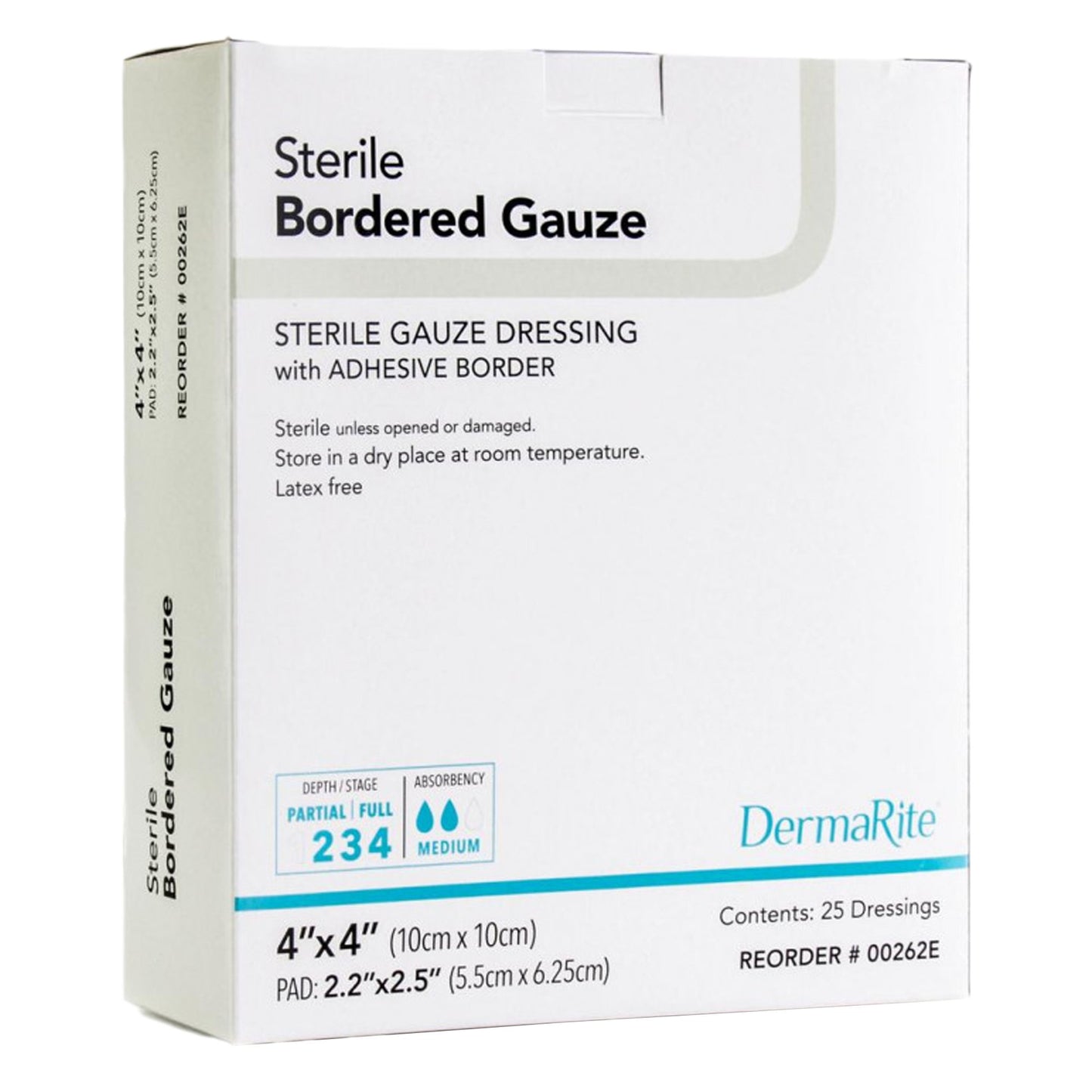 GAUZE, BORDERED STR 4X4" 2X2"PAD