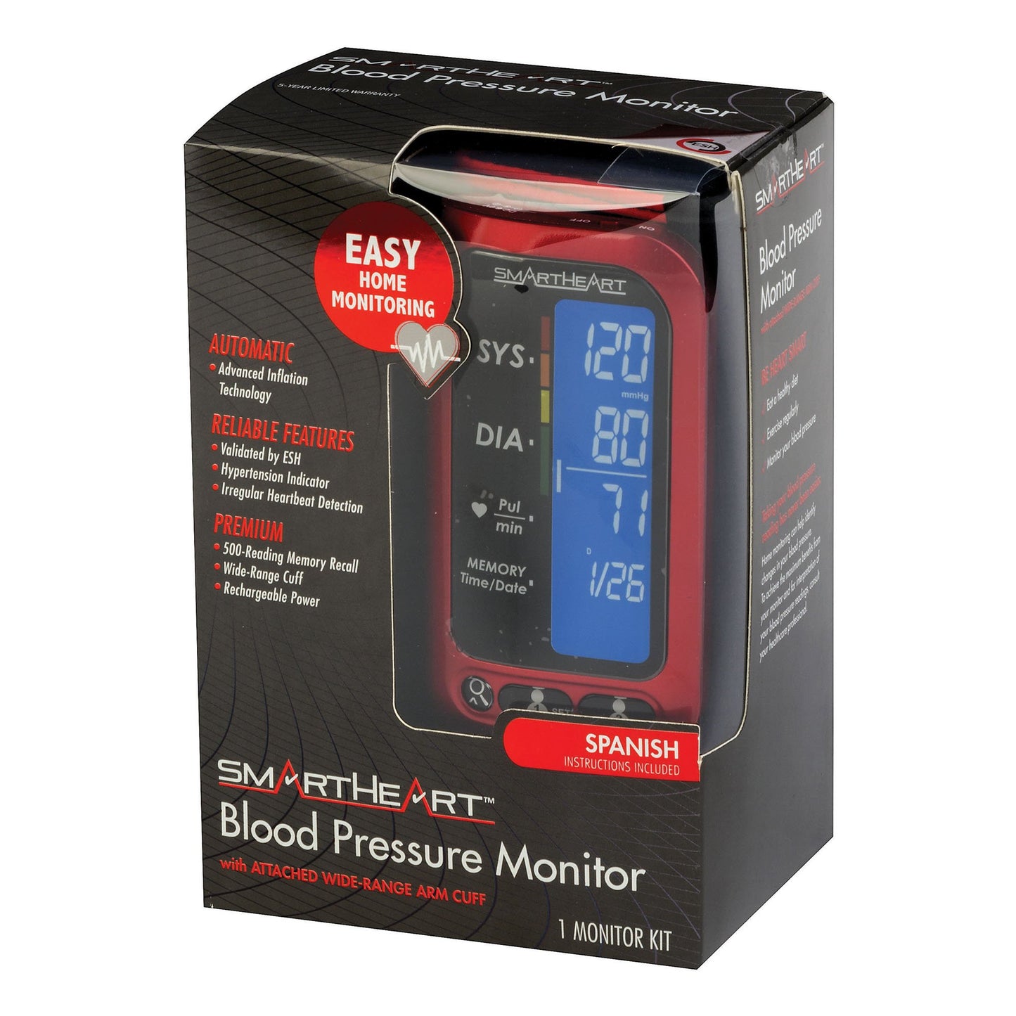 MONITOR, BP WIDE RANGE W/ARM CUFF