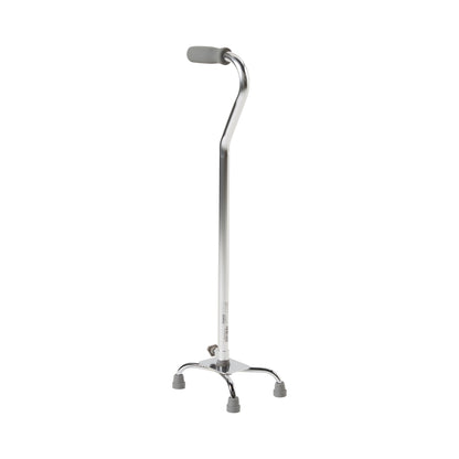 CANE, QUAD/SM BASE ALUM CHROME