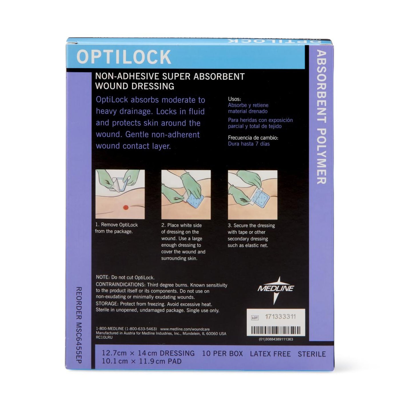 DRESSING, WND OPTILOCK N/ADH 5X5.5"