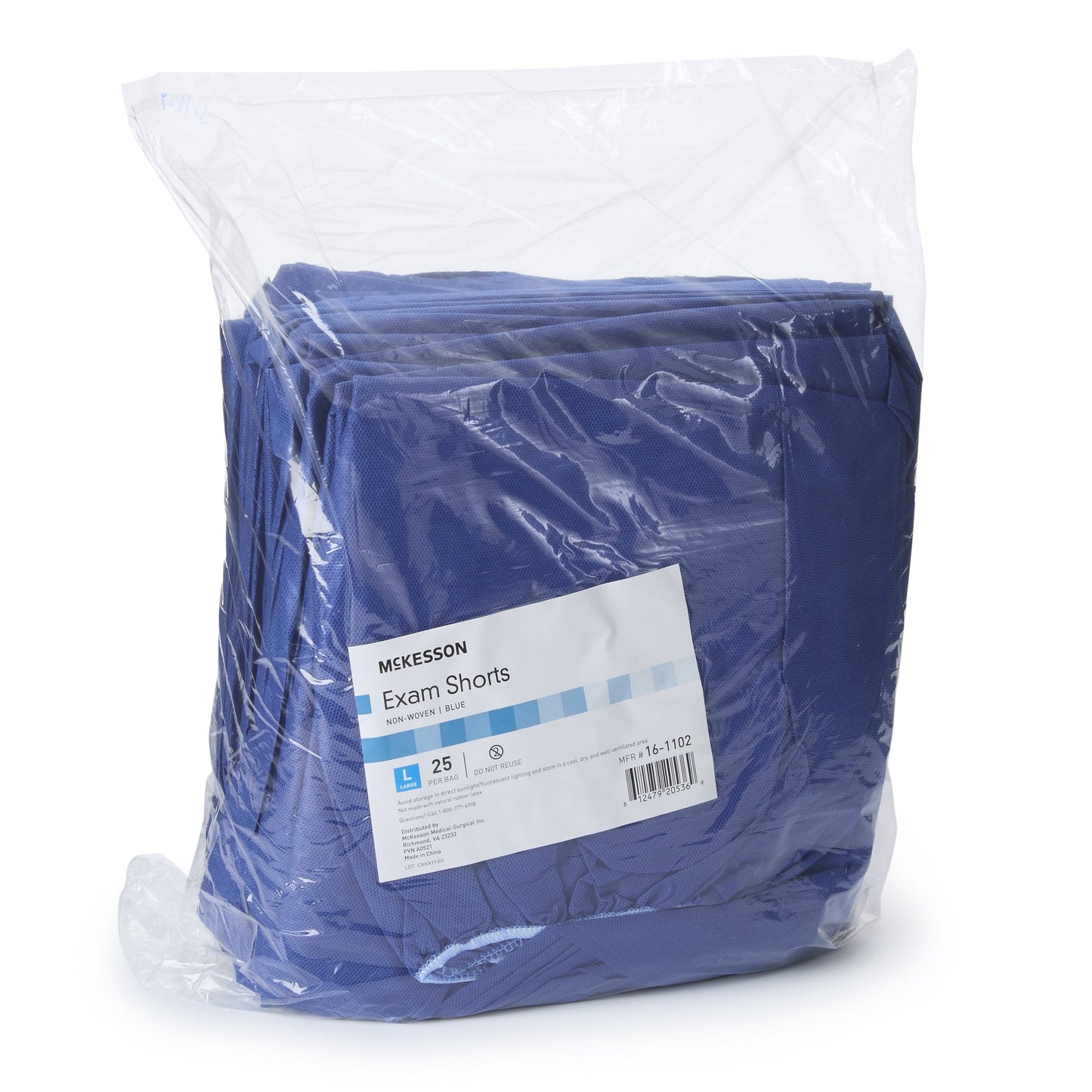 SHORTS, EXAM ORTHO BLU LG 32"-40"