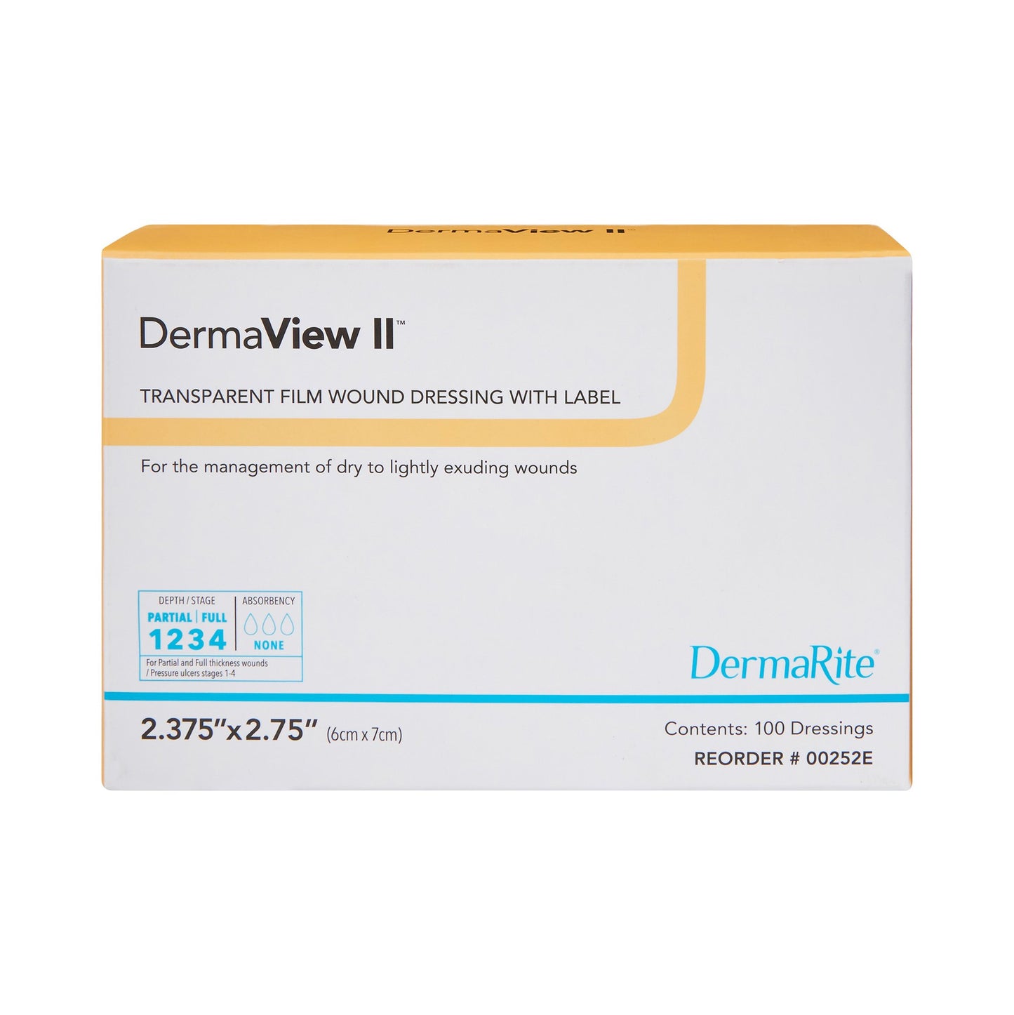 DRESSING, DERMAVIEW II 2.375X2.75"