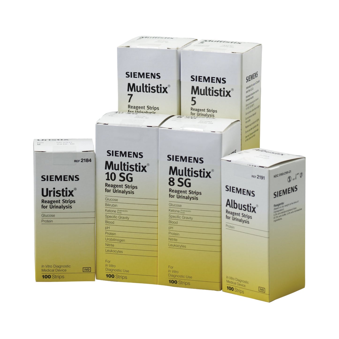 URINE TEST STRIP, MULTISTIX 7100'S 2165