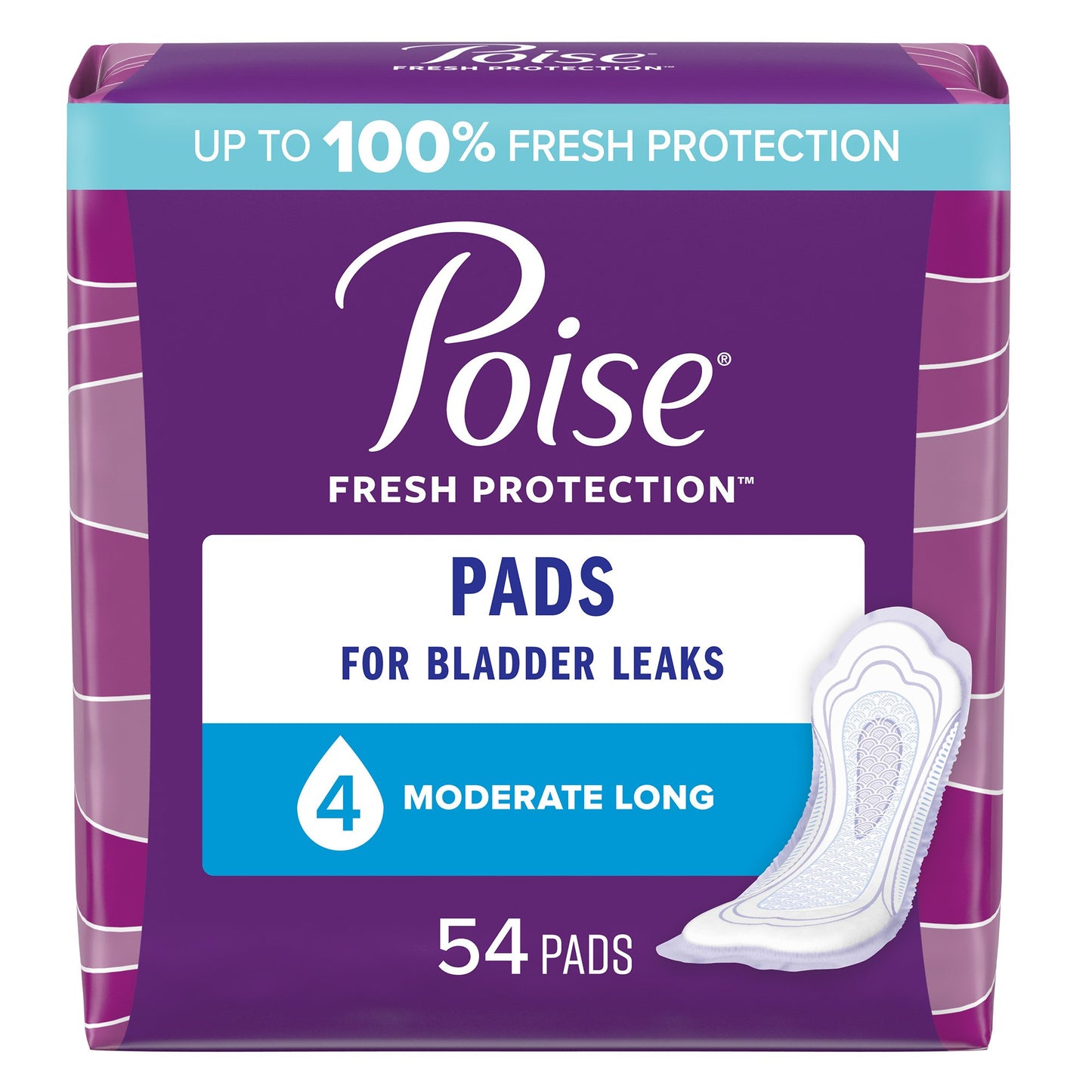 PAD, POISE MODERATE LONG