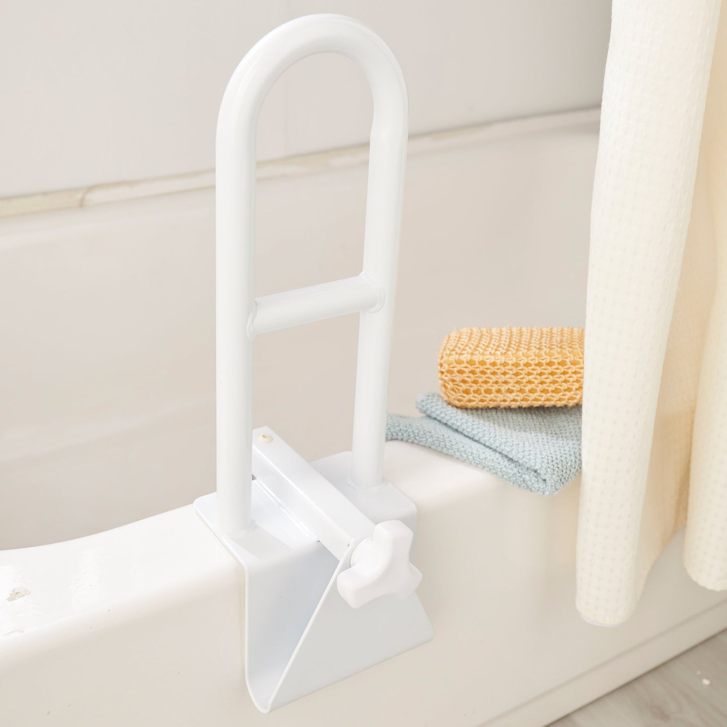 BAR, GRAB BAR CLAMP PDR COATEDWHT 14.5"