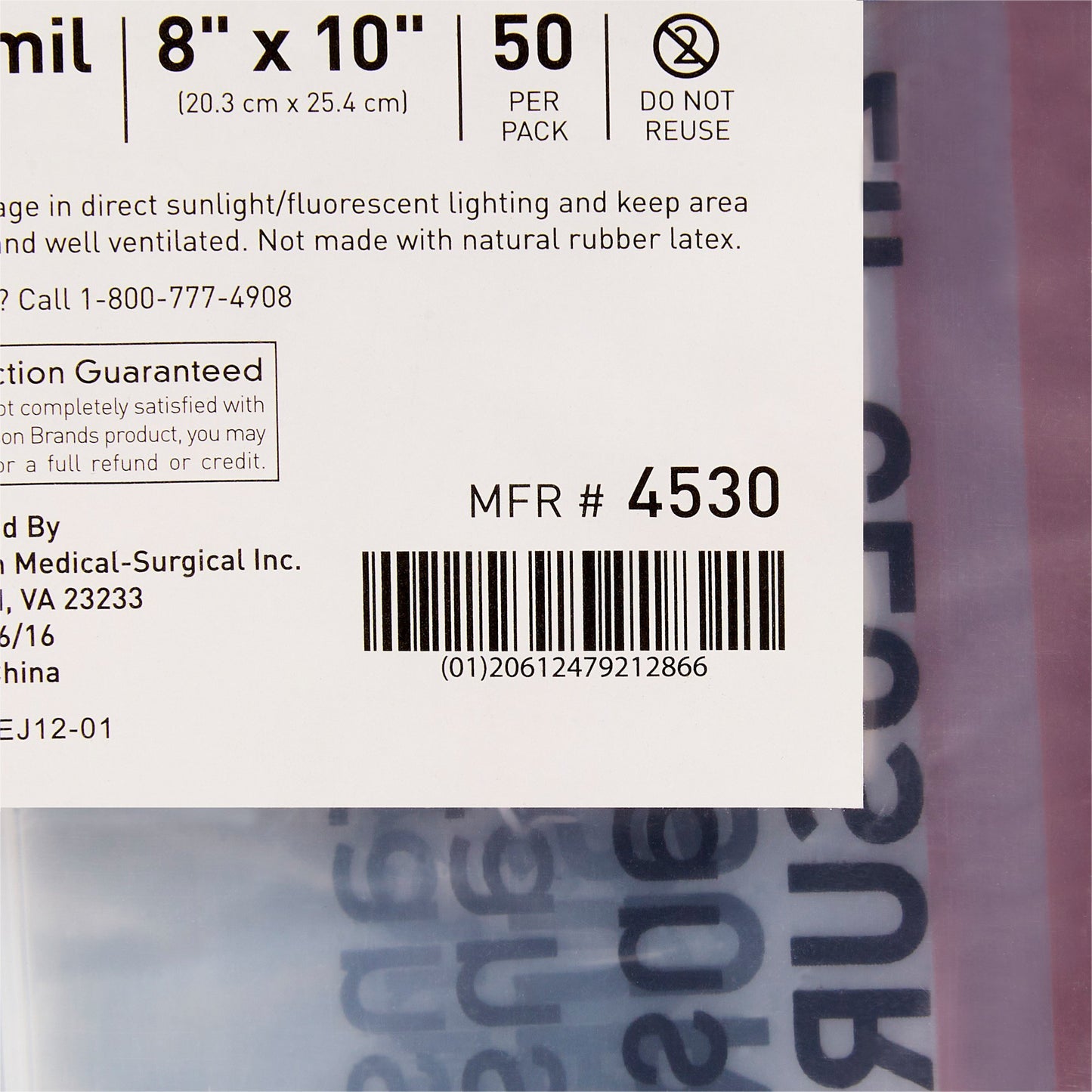 BAG, SPECIMEN 8X10 CLR