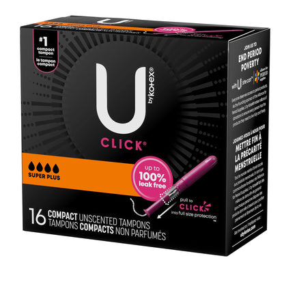 TAMPON, U BY KOTEX CLICK SUPER PREM ABSRB
