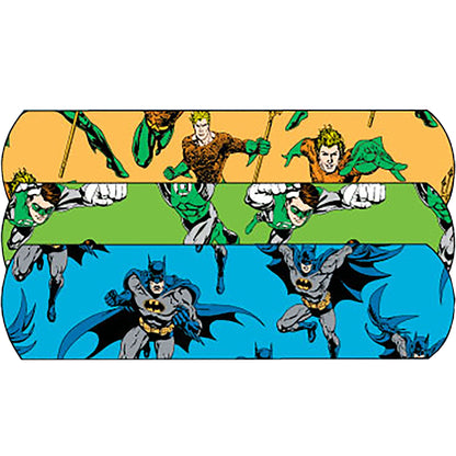 BANDAGE, ADH AQUAMAN/GRN LNTRN/BATMN 3X3/4'