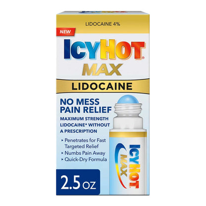 ICY HOT, ROLL-ON LIDOCAINE NOMESS PAIN RELIEF 2.5OZ