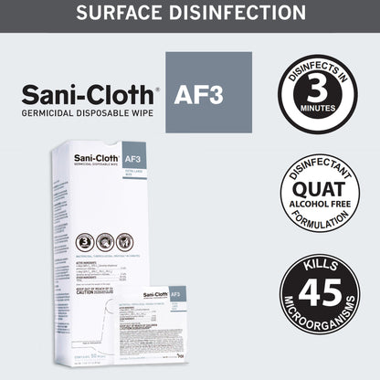WIPE, SANICLOTH AF3 WET XLG 11.5"X11.75"