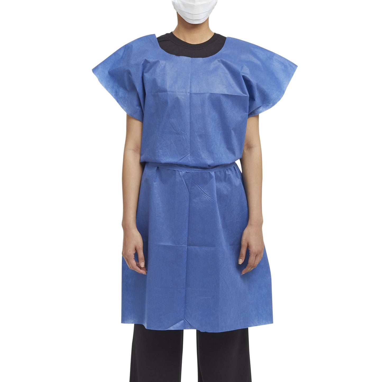 GOWN, EXAM N/W BLU 30"X42"
