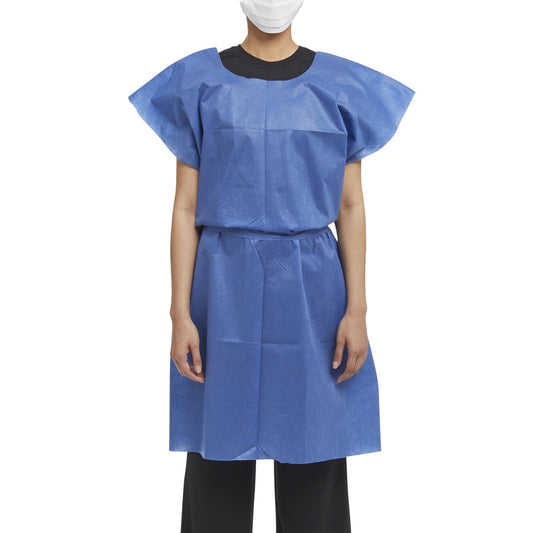 GOWN, EXAM N/W BLU 30"X42"