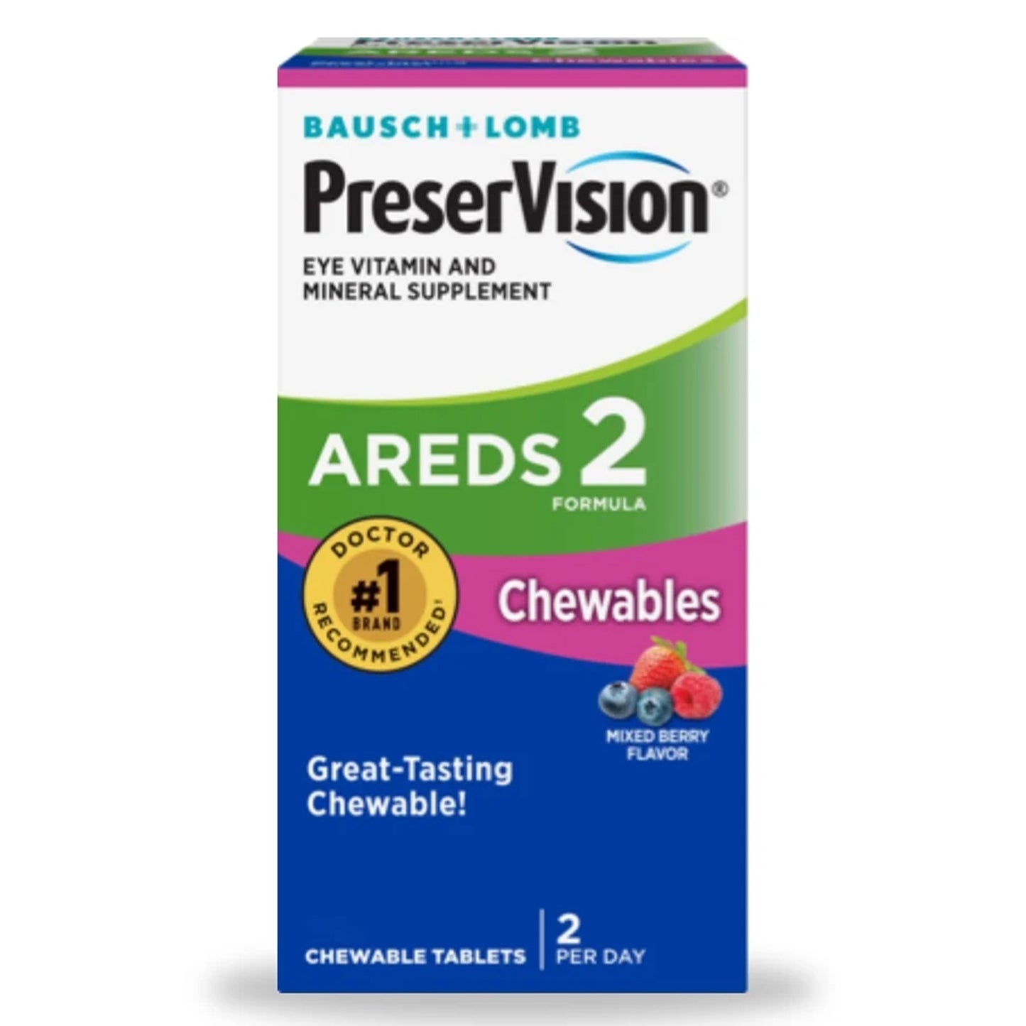 PRESERVISION AREDS 2, TAB CHEWMIXED BERRY