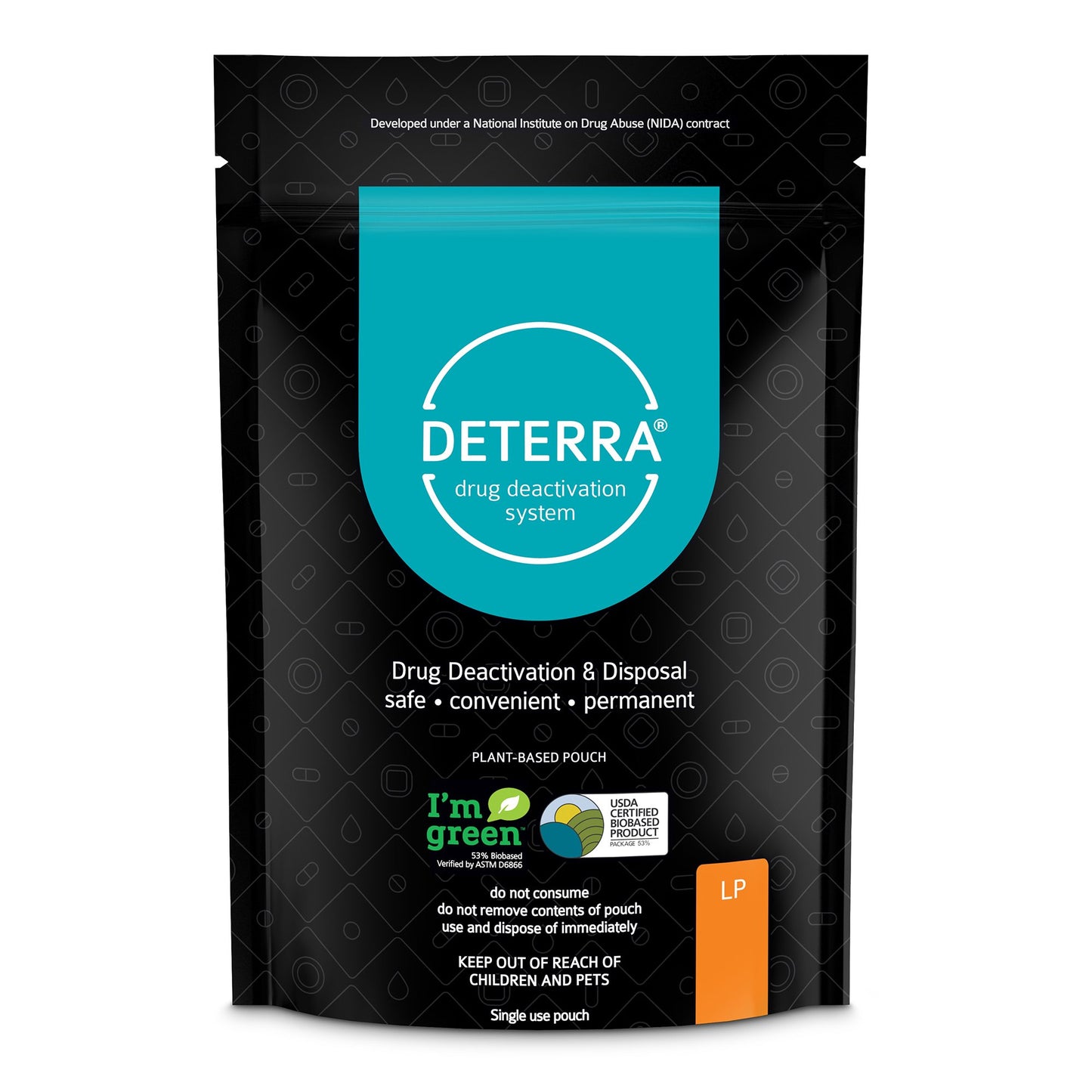 POUCH, DRUG DISPOSAL DETERRA LG