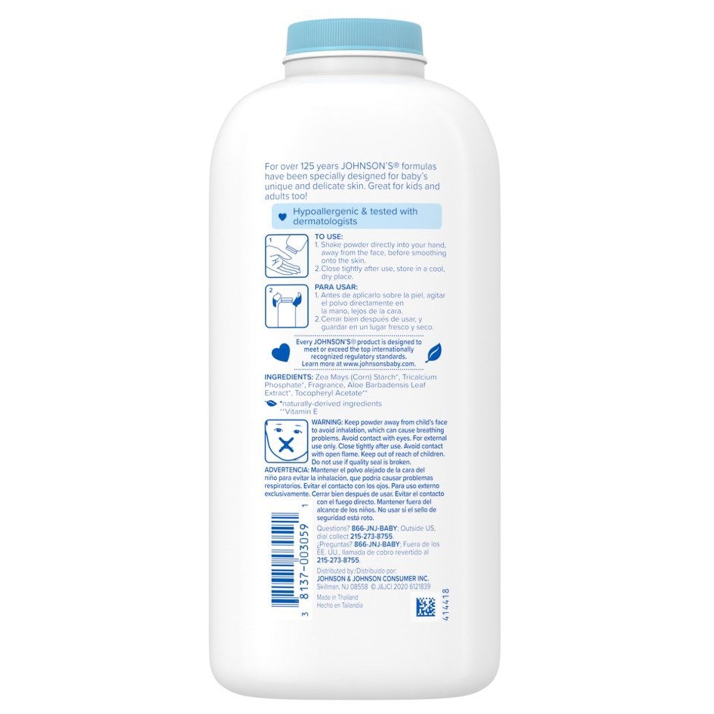 POWDER, BABY + CORN STARCH 15OZ 9JJSLS
