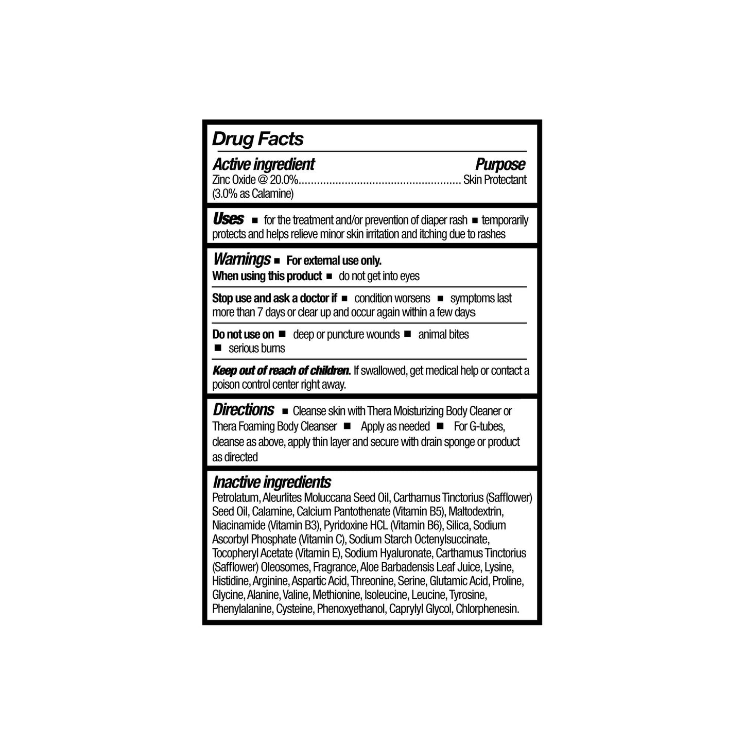 SHIELD, BODY THERA CALAZINC 4GPKT