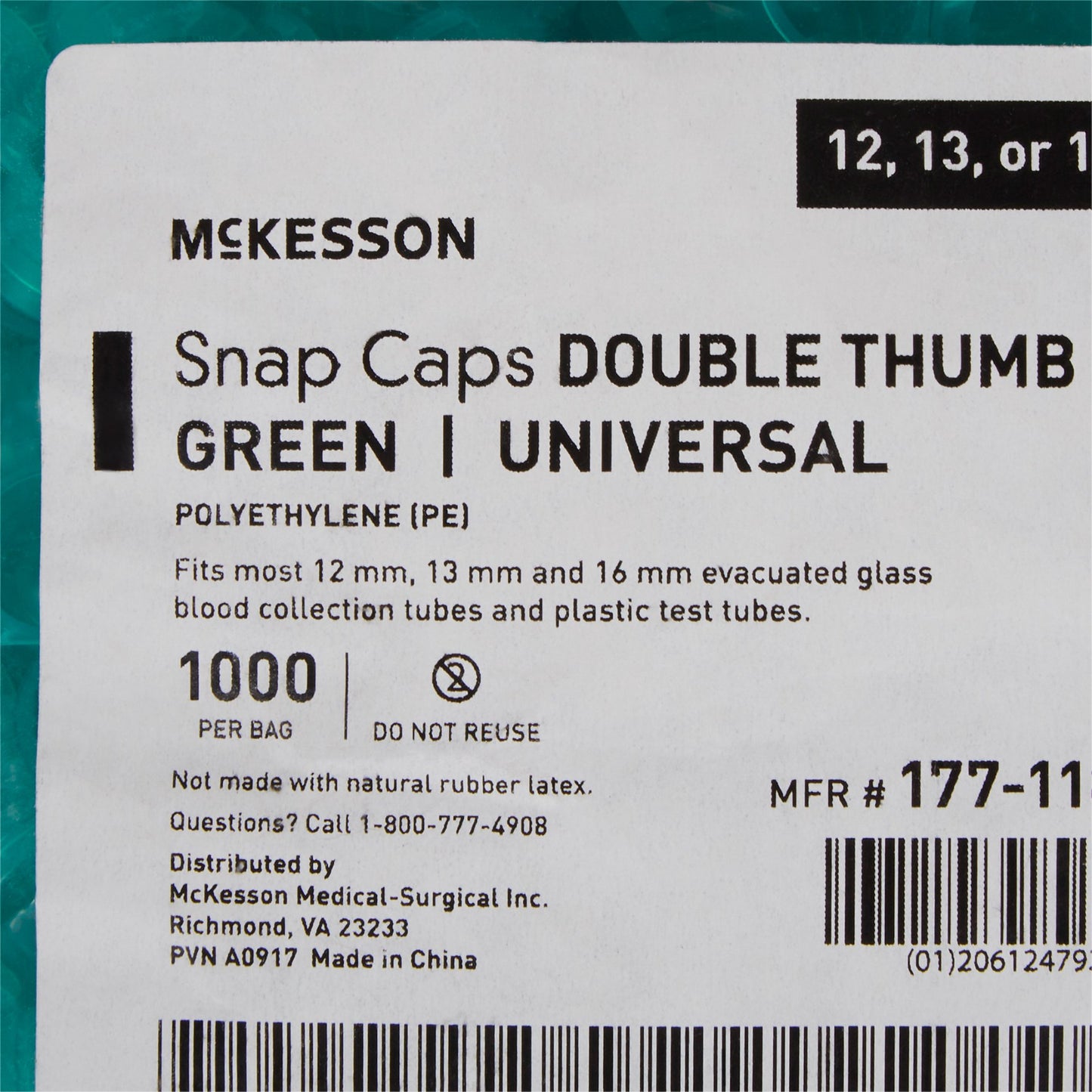 CAP, SNAP UNIV POLY GRN