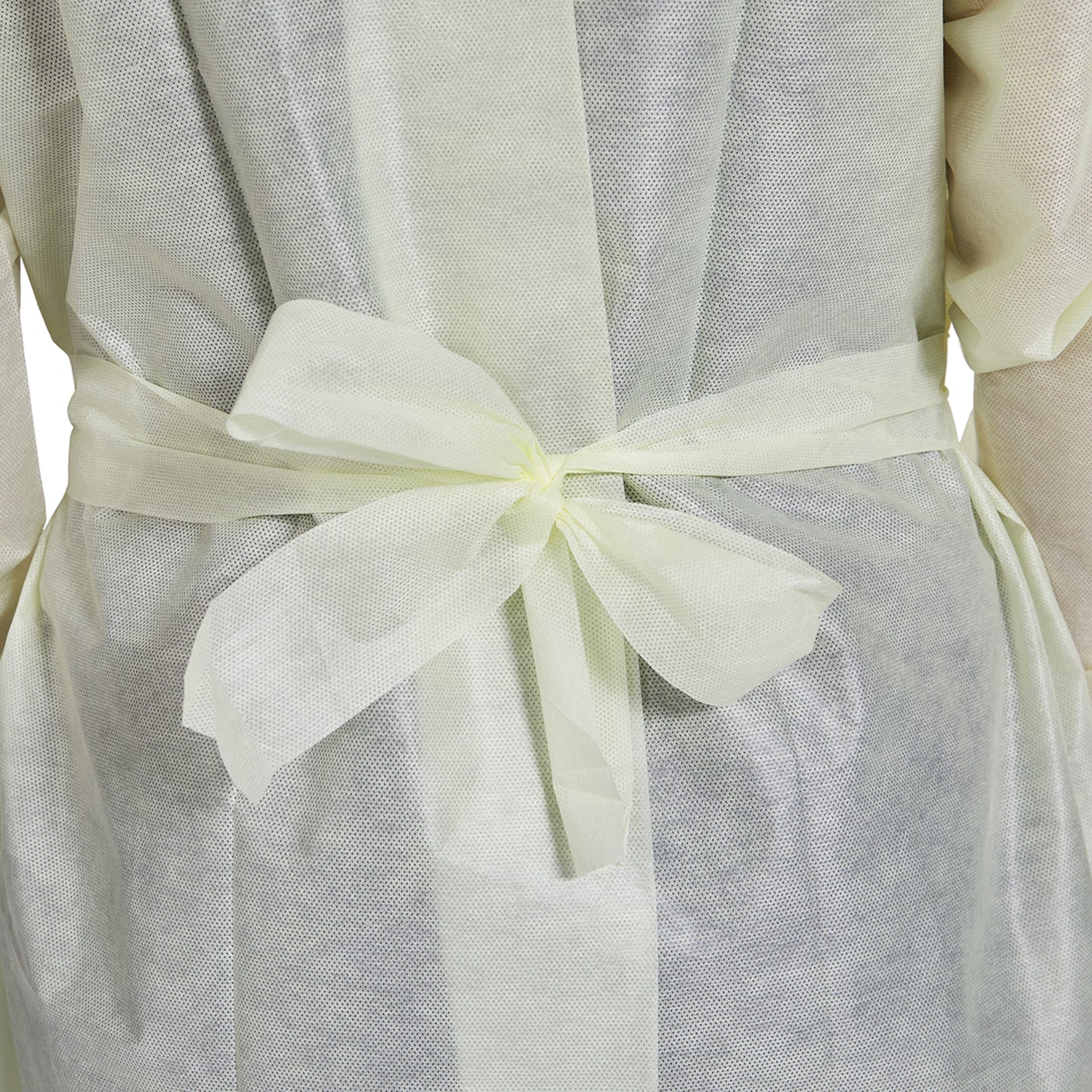 GOWN, ISO AAMI LVL2 TAPE TAB NECK/WAIST TIE YLW XLG