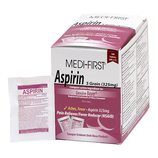 MEDI-FIRST ASPIRIN, TAB 325MG