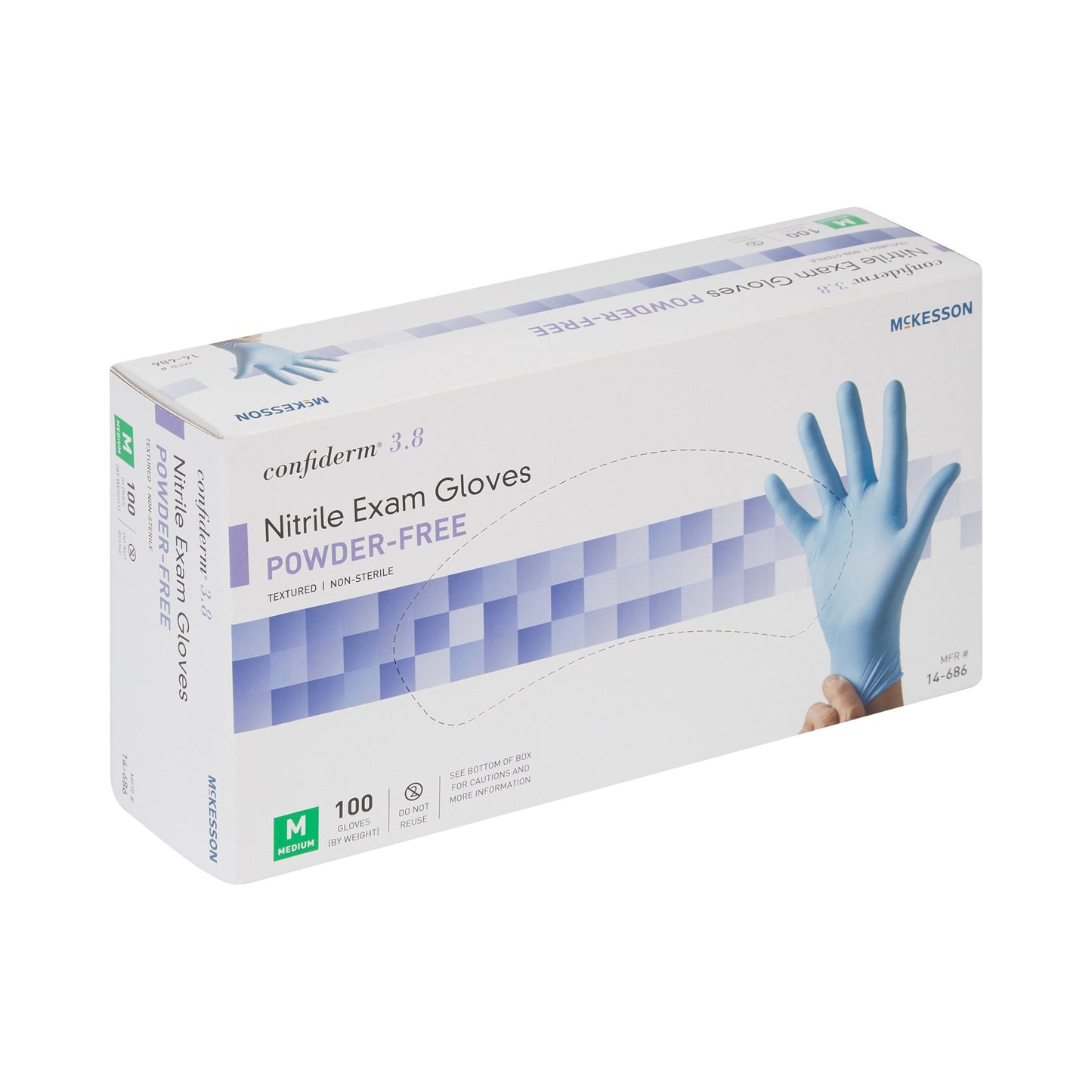 GLOVE, EXAM NTRL MED N/S 3.8