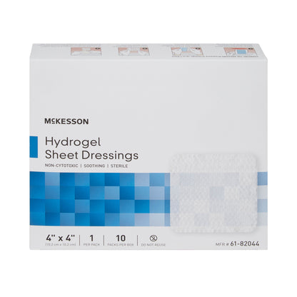 DRESSING, HYDROGEL SHEET STR LF 4X4