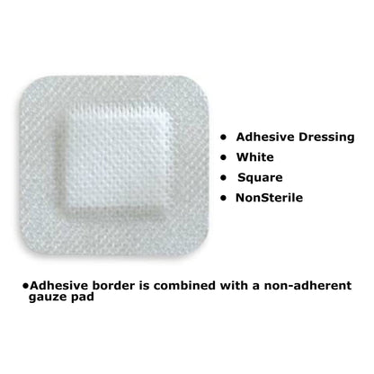 DRESSING, ISLAND BORDER-GAUZEN/S LF 4"X4"