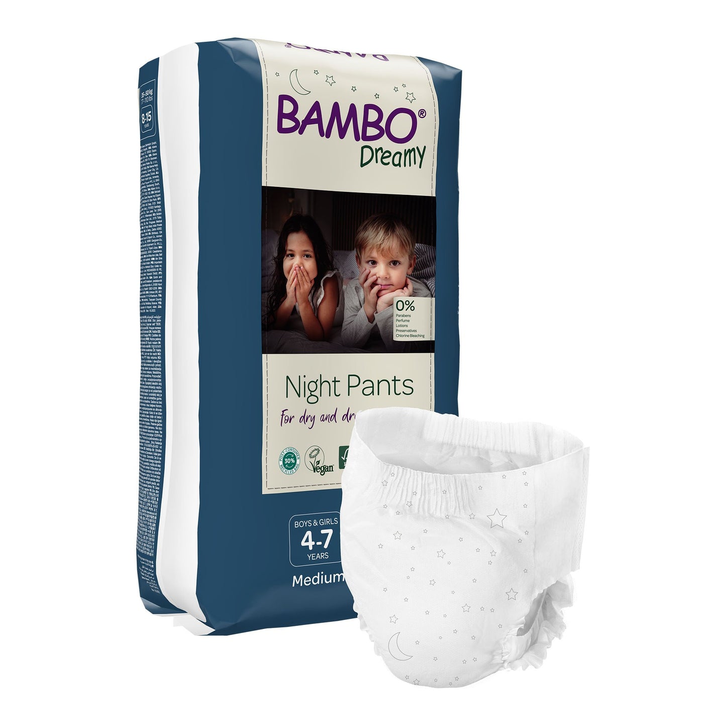 PANTS, TRAINING BAMBO NATURE DREAMY 4-7YRS