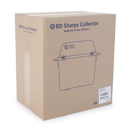 CONTAINER, SHARPS RED 8QT FUNNEL TOP