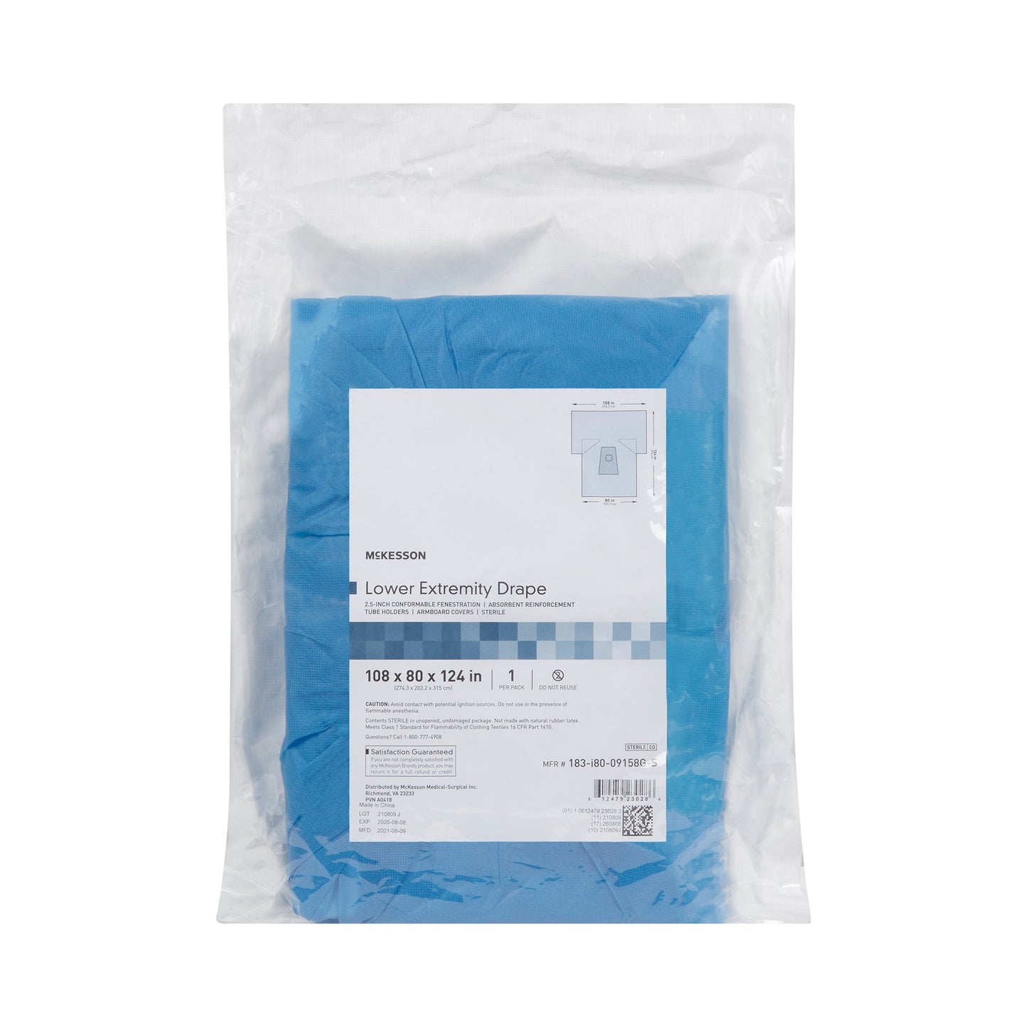 DRAPE, SURG ORTHO LOWER EXTREMW/ABS 108"X80"X124"