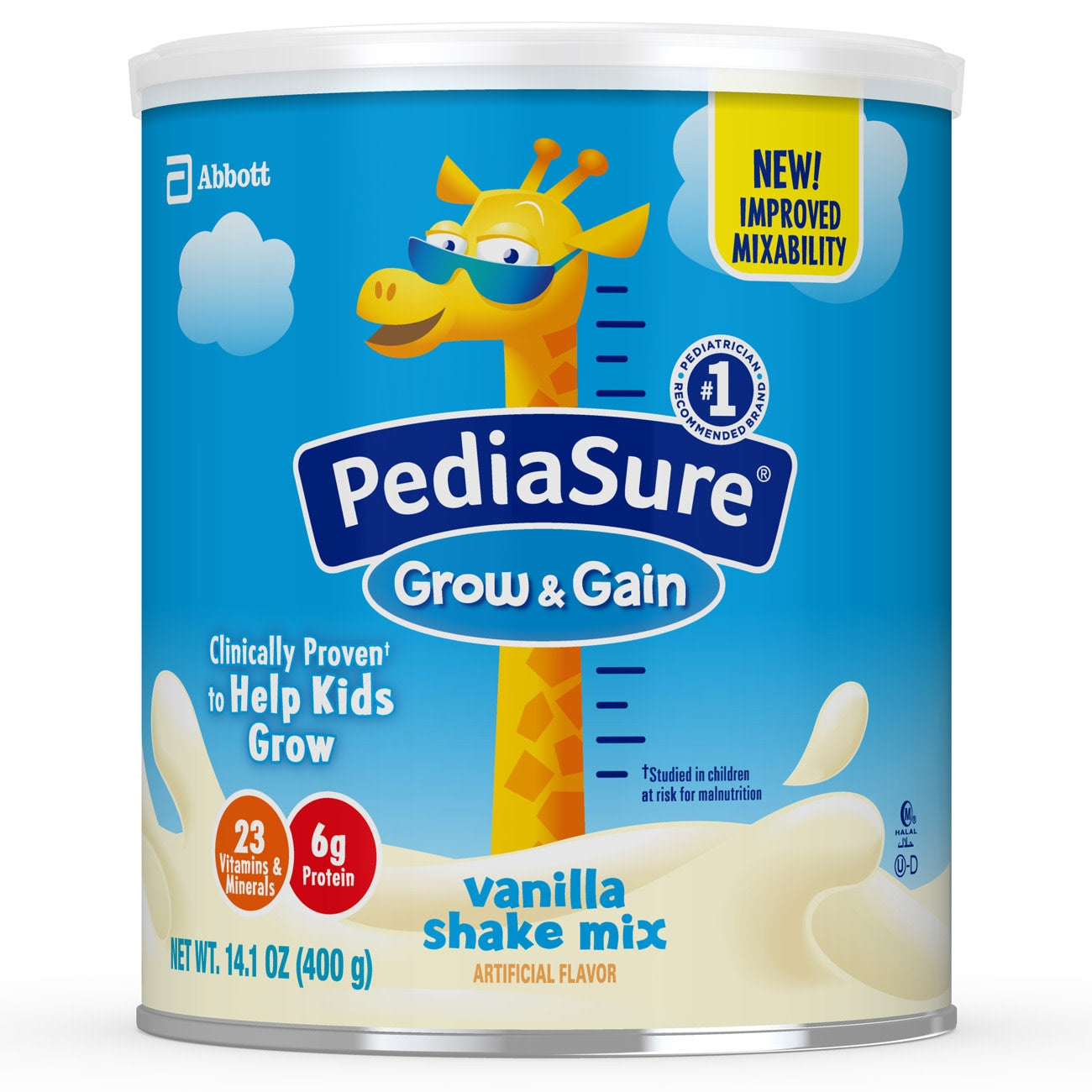PEDIASURE, SHAKE MIX VANILLA 14.1OZ