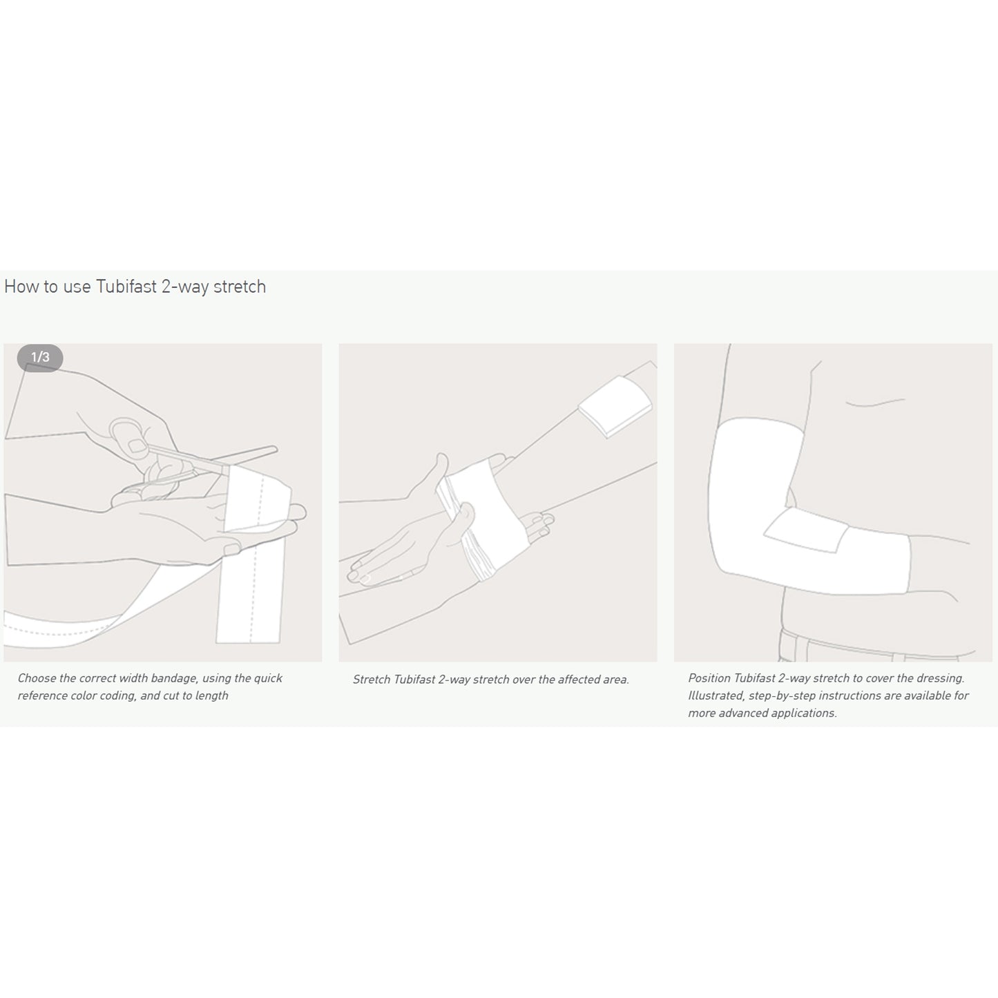 BANDAGE, TUBIFAST BLU LG 3 1/8"X33' MOLYCK