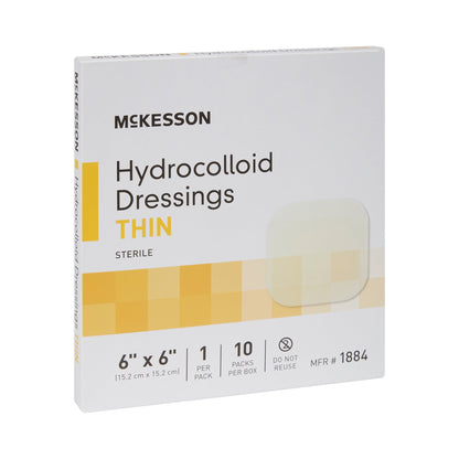 DRESSING, HYDROCOLLOID THIN STR 6"X6"