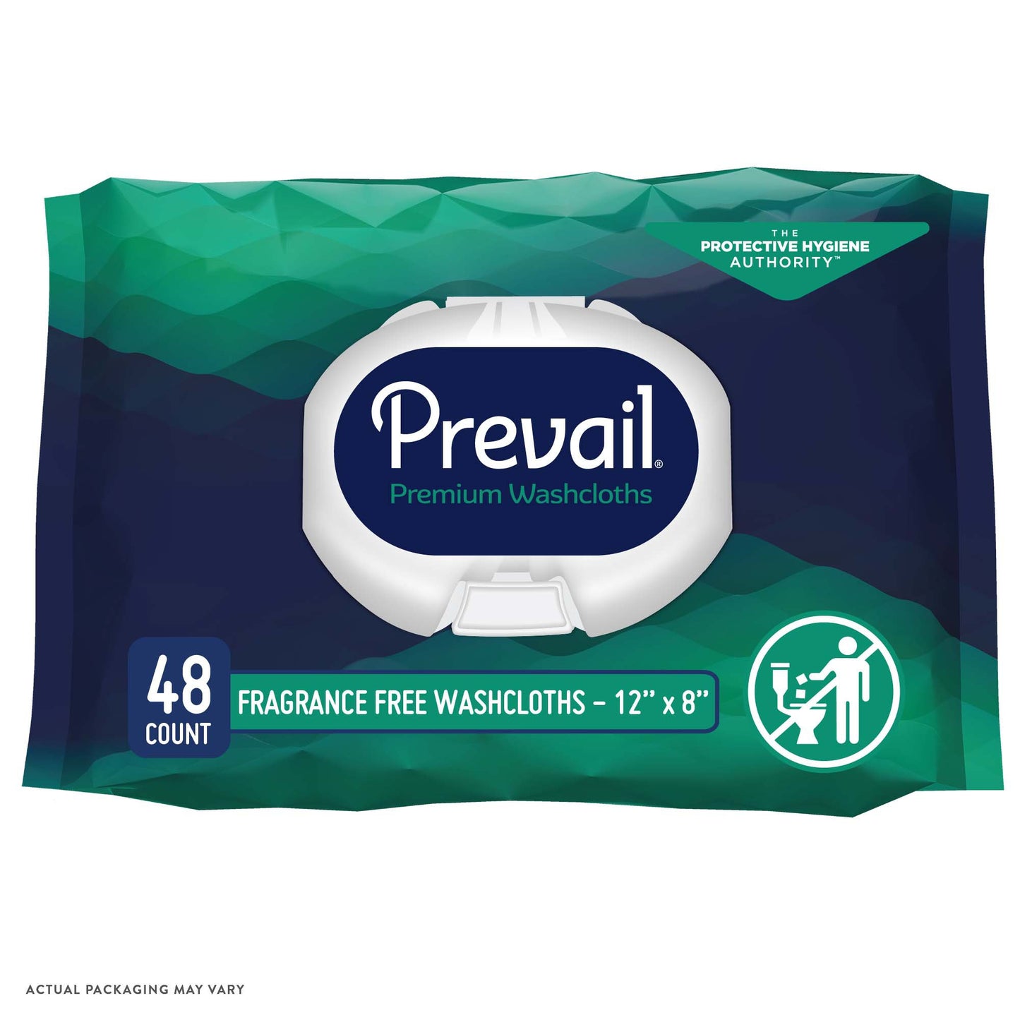 WASHCLOTH, PREVAIL W/LOTION FRAG FREE W/LID 12X8