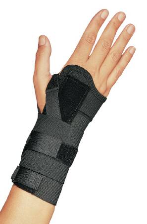 WRIST BRACE, UNIV ELAS BLK LG