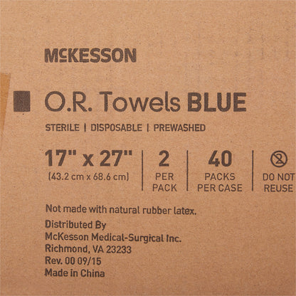 TOWEL, OR STR 2'S BLU