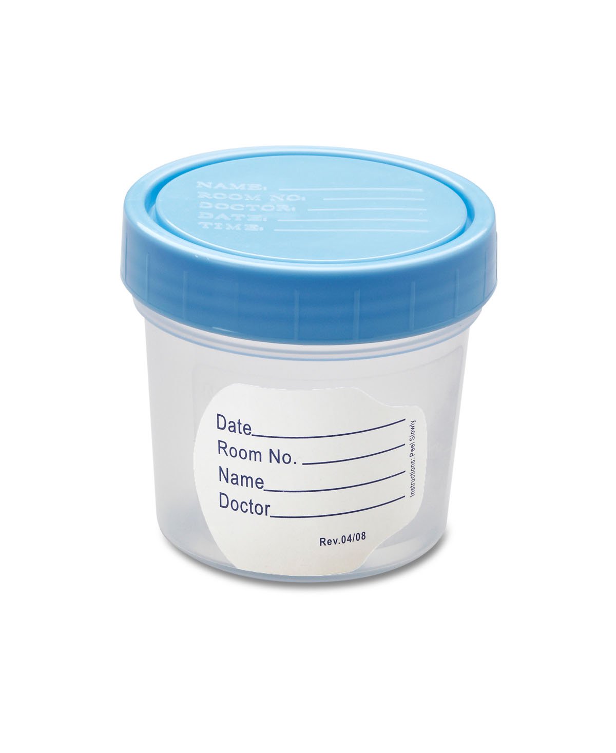 CONTAINER, SPCMN W/LID STR 4OZ