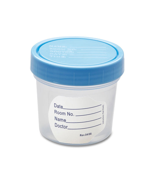 CONTAINER, SPCMN W/LID STR 4OZ